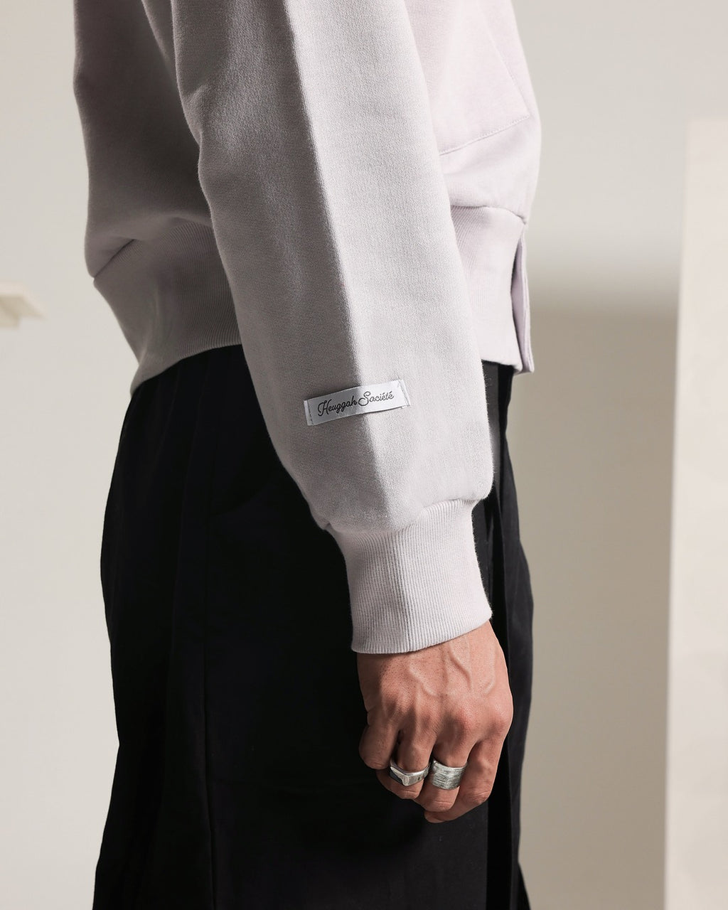 Cropped Cardigan Cotton Fleece